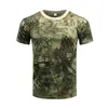 Taktyczne koszulki Summer Męskie Szybkie suszenie bitewne T-shirt wojskowa dżungla pustynna kamuflaż taktyczny krótki rękaw twardy facet na zewnątrz polowanie na najlepsze 6xl 240426