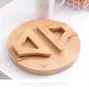 Kitchen Storage Folding Wooden Tray For Sofa Small Table Stable Portable Organization Plate Fruit Snacks Cup Holder Chair Arm Home
