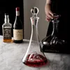 Outils de bar mode Luxury Vin Fast Decanter Creative House Simplicité European High Grade Big Belly Crystal Assest Decanter Set 240426