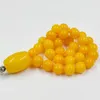 Tasbih Orange Resin Muslim Gift Rosary Bead Islamic Prayer Beads Arabic Jewelry Misbaha