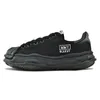 Mmy Maison Mihara Yasuhiro Shoes Hank Hank Low Top Flats Cranders Unisex Black Canvas Trainer Trim-Up Trim-Up Trim