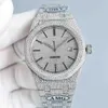 Designer Watch Luxe automatische mechanische horloges dropshipping full iced merk aangepaste roestvrij staal 42 mm duiker 15400 beweging polshorloge