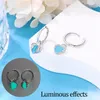 Boucles d'oreilles cerceaux colorés Femmes brillantes 925 Lumineux en argent sterling pour 2024 Bijoux de mode tendance Cadeau d'anniversaire