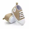 Baby Canvas Classic Sports Sneakers Born Boys Girls Letter Print First Walkers Shoes Infant Poddler Antislip 240425