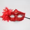 Feestbenodigdheden vrouwen sexy kanten veer bloemen oogmaskers voor maskerade dance kostuum Halloween dame half gezicht masker decor accessoires