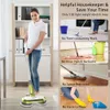 Revolutionize Your Cleaning Routine with the Cordless Electric Mop - 60 Minute Runtime, LED Headlights, Water Spray, 300ml Tank - Perfect for Hardwood, Tile, and More