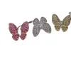 Einzigartiger Ring für Männer und Frauen ohne Deformation Schmetterlingsring weiß Vollblau mit gemeinsamem Vnain