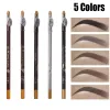 Potenziatori 5 colori impermeabile a lunghezza di eccellenza eyeliner eyeliner matita per occhio di bellezza strumenti di bellezza marrone/nero con coperchio affilato nuovo