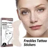 Tattoo -overdracht 6pcs/pack Fashion Sexy Freckles Make -upstickers Fake Frecles Tattoo Stickers Vrouwen Make -up accessoires Make -up Verwijderbaar 240426