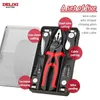 5IN1多機能プライヤーSetInterchangable Plier Heads Steel Wire Plierswire Strippercable Clampcrimping 240415