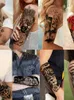 Osdo Tattoo Transfer wasserdichte temporäre Tattoo Aufkleber Wald Lion Tigerbär Flash Tattoos Frauen