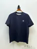 Men T Shirts Summer Snowflake Letters Decorated T-shirt with Round Neck and brunello Short Sleeve cucinelli Navy Blue White Gray