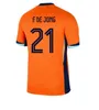 24 25 Nederländerna Holland Soccer Jersey 2024 Euro Cup Dutch National Team Football Shirt Men Kids Kit Full Set Home Away De Ligt Memphis Xavi Gakpo