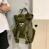 Backpack Style Frog estéreo boneca meninas de tela doodle bolsa de escola kawaii ombro feminino viagens de grande capacidade