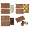 Molds 29style onregelmatige siliconen chocolade bakvorm poreuze bloem love candy jelly ijs maken set cake decor zeep kaarsen mal