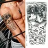 Перенос татуировки временный татуист мужчина механический тигр временный татуировок