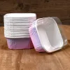 Moules 50pcs Panetton Papier Moule Moule Rectangulaire Muffin Cupcakes Paper Cupcakes Cupcake Baking Muffin Box Birthday Party Cake