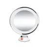 10x miroir de maquillage LED avec vanité portable à la ventouse pour cosmétiques et beauté Rotation à 360 degrés 240416