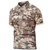 Taktyczne koszulki Męskie Szybkie suszenie Letnia koszula wojskowa oddychająca armia bojowa koszula taktyczna męska granatowa koszula z krótkim rękawem męskie s-5xl 240426
