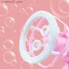 Sable Player Water Fun Childrens Toy Bubble Gun Savon Bubble Machine Bubble Gun Forme Automatique Bubble Gun Toy Childrens Gift Q240426