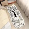 カーペットホームプロダクトセンタルカートゥーン猫カーペットノルディック快適な寝室カーペットカバイファーQ240426