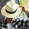 Wide Brim Hats Bucket Hats Wholesale of Bob Ricard Bucket Sun Hat Ribbon Straw Hat Summer Panama Outdoor Party Picnic Sunset Basin Hat for New Men and Women 240424