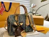 Middelbare leeftijd denim op tas the go dames bedrukte ontwerper NF boodschappentas denim kussentas schoudertas handtas luxe lus onderarm tas grote capaciteit crossbody tas