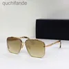 AAA Counter Original Logo Dita Sungass Sungass Vintage Sunglasses Square Womens Sun Grasses Fashion Designer Shades Luxury Golden Frame Sunglasses avec logo Brand