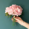 Getrocknete Blumen 5pcs künstliche Blume Peony Simulationsstärke künstliche Hortensie gefälschte Blume Home DIY Dekoration Hochzeit Halten Blumen