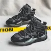 Chaussures décontractées Chunky Sneaker Men Designer Soft Sole Running Shoe Fashion Microfiber Leather Fabric Hauteur de plate-forme plate augmentée