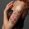 TRASFERIMENTO TATTOO 16 pezzi/lotwaterproof finge tatuaggi temporanei Adelivi in acqua di trasferimento in acqua decalscolato Body art per bellezza sexy femminile 240426