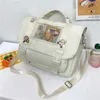 Rucksackstil japanische Modedamen doppelt wasserdichte Kawaii Frauen Schultaschen für Teenager Girls Schulter -Rucksäcke Süßes Beutel