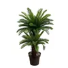 Dekorativa blommor Hxgyzp Coconut Palm Artificial Plant Potted Stort Tropical Tree With Black Plast Pot Inhoor Outdoor Home Decoration