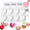 Moulds Silicone Diamond Love Baking Mold Set Letter Number Molds 1/6/8 Cavity Heart Mousse Pastry Cake Chocolate Soap Candle Mould