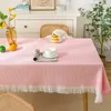 Table Cloth D41 Tablecloth Knitted Fabric Lace Coffee Cover High-end Round Desk Rectangular