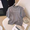 Свитер с бриллиантами женских свитеров для женщин Стильные винтажные элегантные пуловер