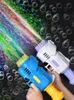 69 Holes Electric Bubble Gun Gatlin Bubble Gun Machine Soap Bubbles Magic Bubble for Bathroom Outdoor Toys For Children 240416