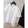 T-shirt Designer di maglietta High-End!Triangle Top White Top Tridimensionali Relief Solid Color Sheo Short Shorted T-shirt per le Wyps estive femminili