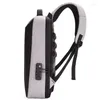 Backpack Anti -Roubo Locking Business Laptop Bag Charging USB à prova d'água 15,6 polegadas Daypack Mochila Eva Protection Protection
