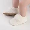 Herfst winter warme baby laarzen baby pluche zachte wol eerste wandelaars verdikte schoenen geboren antislip schoenen 240425