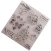 Butelki do przechowywania przezroczyste pieczęć pieczęci świąteczne znaczki, tworząc scrapbooking silikon oczyszcza akryl prezentowy