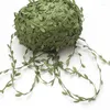 Decorative Flowers 40m Simulation Willow Leaf Rattan Diy Fabric Woven Wreath Accessories Home Decoration Flower Supplies