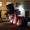 5m 16.4ft High Giant Stor uppblåsbar ballong clown gummibåtar Skalls Mascots för nattklubb Halloween -scendekoration