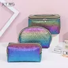 Foreign Trade Four-Color Shell Cosmetic Bag, Colorful Laser Cosmetics Storage Bag, Travel Waterproof Toalettetis Bag, Spot Partihandel