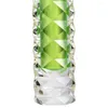 Vaser blomma arrangemang enhet lätt och krossande akrylkristall stor diamantformad cylindrisk vardagsrumsvas