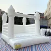 4,5x4,5 m (15x15ft) Moderna barn vuxna uppblåsbara vita studshus kommersiell kvalitet pvc bouncy ce ce bröllop bouncer med solskyddsskydd till salu