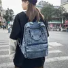 Backpack 2024 Denim Women Retro Travel Bagpack Large Capacity Backbag College Student School Bags For Teenager Girls Rugtas