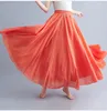 Skirts Women's Solid Elegant Holiday Party Elastic High Waist Pleated Long Skirt 2024 Spring Summer Ladies Casual A-line Fashion