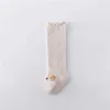 Kinder sokken ladka pasgeboren babymeisje jongen sokken katoen peuter sokken voor meisjes jongens casual knie hoge baby's lange sok lente leeftijd voor 0-36m