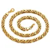 Strands Mens Gold Chain Necklace 20 23 26 Mens Corinth Gold Stainless Steel Necklace Byzantine Necklace Mens Jewelry 2020 240424